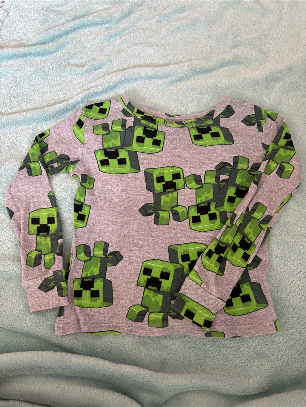Kids Long-Sleeve Creeper Graphic PJs - Green